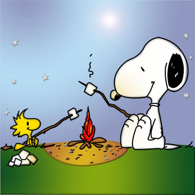 Snoopy Woodstock by the Campfile.jpg