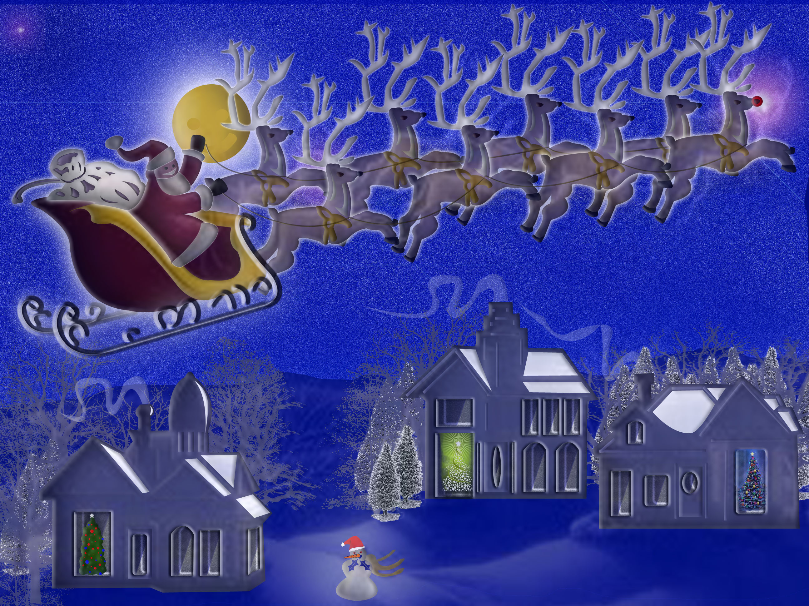 Santa Raindeer