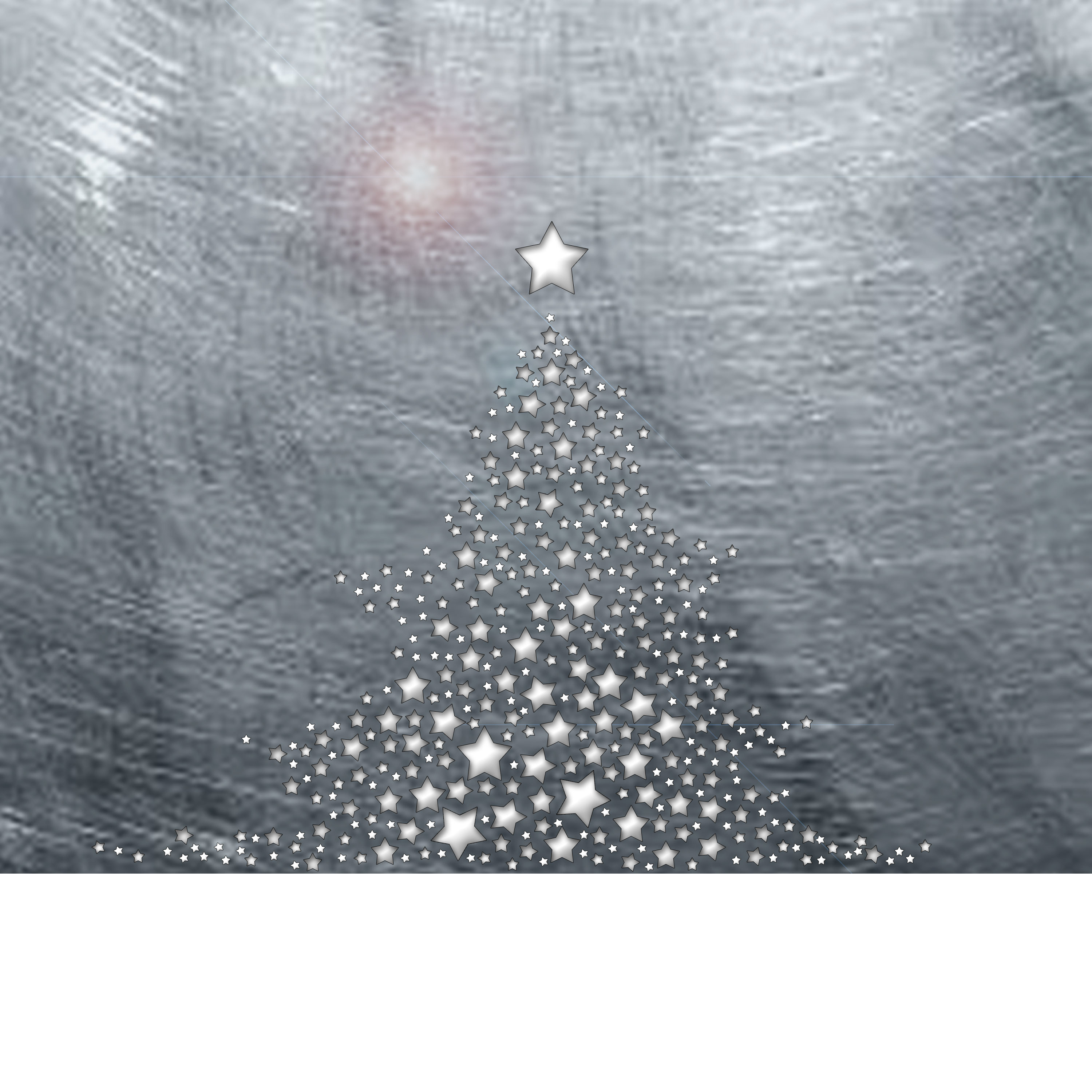 Starry Christmas Tree White