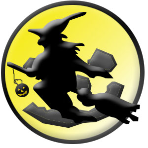 Witch Bromstick Full Moon