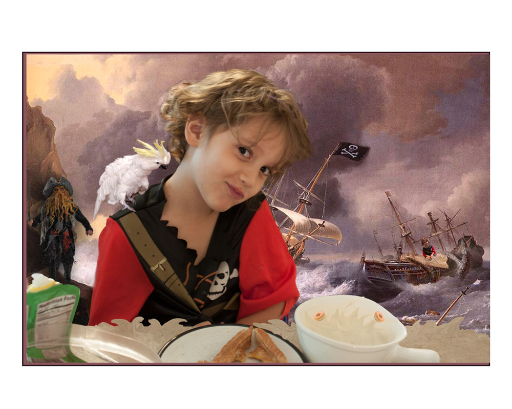 Pirate of the Buckaroos at Lunch